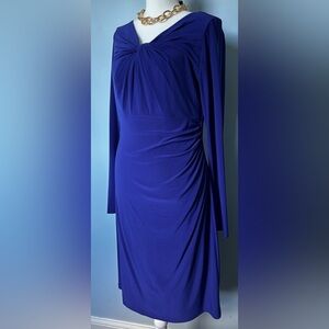 Ralph Lauren Royal Blue Long Sleeve Dress